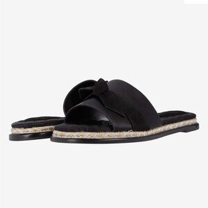 EUC Alexandre Birman Clarita Slide Espadrille Black Size 7 (37)